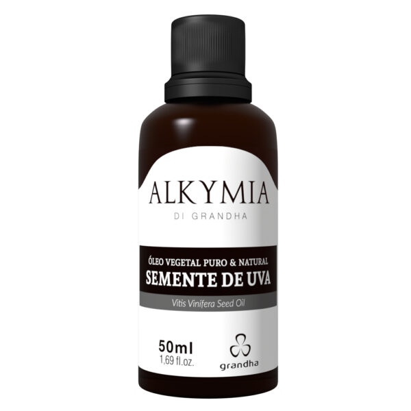 ÓLEO VEGETAL PURO &amp; NATURAL DE SEMENTE DE UVA - 50ml